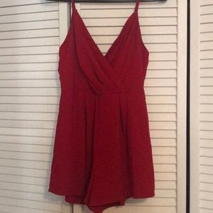 Red Mini Romper